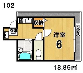 宇田ハイムの物件間取画像